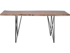 Mesa de jantar 180 x 90 cm em castanho escuro MUMBAI