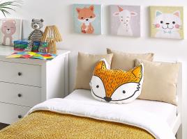 Almofada decorativa de raposa laranja 50 x 40 cm VADODARA