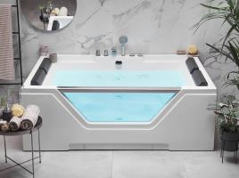 Banheira com hidromassagem 170 x 120 cm branca HUARAZ