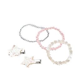 ACCESSORIOS EN CAJITA CON FORMA DE CORAZÓN coffret 5 pz