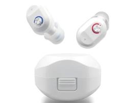 Aparelho Auditivo Inteligente Recarregável Baixo Ruído Banda Larga Branco NICECEE
