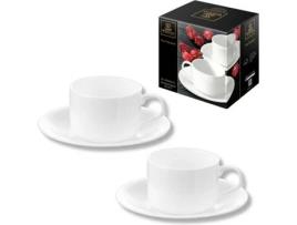 Set de 2 Chávenas de Chá 160Ml com Pires WILMAX