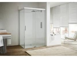 Porta de Correr KORALLE S600Plus com Divisória no Lado Da Entrada Dstd2 170 L Divisória À Esquerda 1700Mm Cabines de Duche: Perfil/Painel: Prata