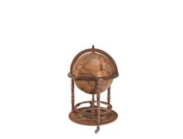 Globo de Mesa de Bar Calipso Madeira Castanho 60X60X98 Cm ZOFFOLI