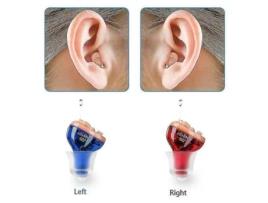 Aparelho Auditivo Invisível Sem Fio para Idosos com Perda Auditiva 1 Par NICECEE