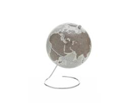 Globo de Mesa Cosmo Metal Cinzento 22X22X32 Cm ZOFFOLI