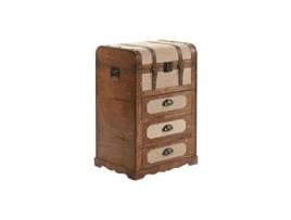 Cómoda HOME ESPRIT Castanho Bege Alpino 45 x 35 x 71,5 cm