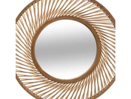 Espelho Espiral de Bambu Vidhay Ø71 7X6 8 ATMOSPHERA