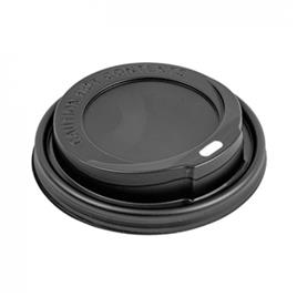 Tampa Alta para Copos 360/480ml Ø9cm Preto PS 100un
