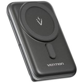 Powerbank 10000mAh Vention FHNB0/ 20W/ Sem Fio/ Preto