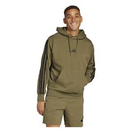 Adidas Moletom Com Capuz Essentials 3 Stripes Fleece