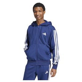 Adidas Moletom Com Fecho Essentials 3 Stripes Fleece