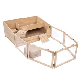 Parque interior TIAKI para porquinhos-da-índia - C 116 x L 193 x A 50 cm (2 embalagens)