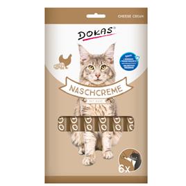 Snack com queijo Dokas para gatos - Pack económico: 8 x 90 g
