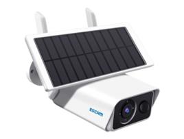 Câmera de Segurança Ip ESCAM Qf180 Solar 3Mp Wifi Branco