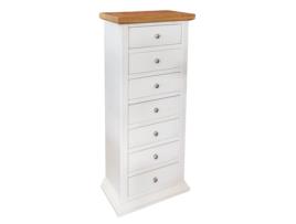 Cómoda Franca EPIKASA Madeira MDF Branco (53x31x126cm)