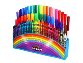 Conjunto de 64 lápis de cor e canetas de feltro Cra-Z-Art