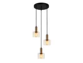 Candeeiro de Teto com 3 Vidros Elegante ITALUX