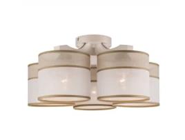 Candeeiro de Teto Andrea Madeira Branco 23X43X43 Cm EPIKASA