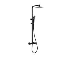 Coluna de Duche Extensível Termostática Preta Fosca MICE COLLECTION