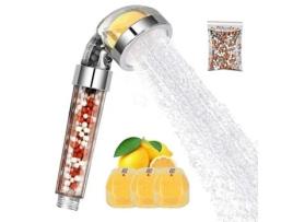 Chuveiro Pacote com 3 Filtros de Aroma de Limão Filtro de Chuveiro para Economia de Água Remove Cloro Bactérias e Flúor CHRUI