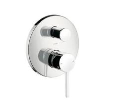 Misturadora Monocomando de Banheira HANSGROHE Axor Starck com Manípulo de Alavanca e Combinação de Segurança Integrada Cor: Níquel Escovado