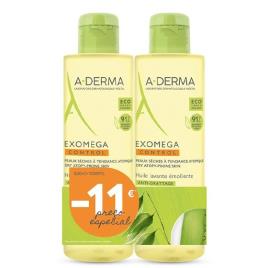 A-Derma Exómega Control Óleo De Banho 2x500ml