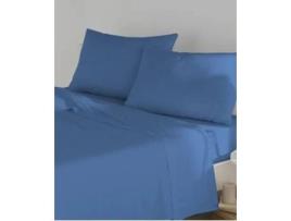 Lençol de Cima TOLRÁ Corona Azul Escuro 105 cm