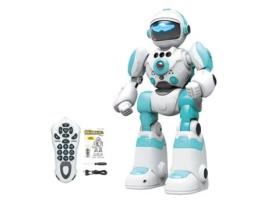 Robô de Controle Remoto com Sensor de Gestos Cantando Dançando Controle de Voz Brinquedo de Robô para Presente CHRUI Azul