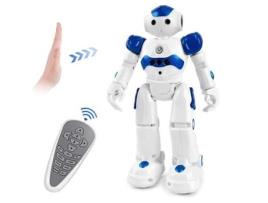 Controle Remoto Robô Brinquedo Dançando Robô Elétrico Inteligente Controle Remoto Dançando Robô Brinquedo Infantil CHRUI Azul