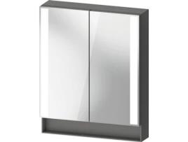 Armário Espelho DURAVIT Qatego Painéis de Luz Laterais 600X155X750Mm Qa71500 Cor: Tapete de Grafite/Ch Ficha de Rede/Com Iluminação Interior