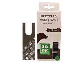 Sacos Excrementos Reciclados com Pegas 4X15 ZOOK