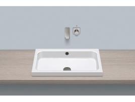 Lavatório superior ALAPE AB.SR650, retangular L: 650mm A: 127mm D: 415mm, 3230700000, branco,