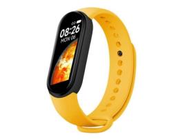 Pulseira Inteligente IWEAR Sm7 0 96'' Tft Rastreador de Fitness Ip67 com Rh e Pressão Arterial / Social / Sono Amarelo