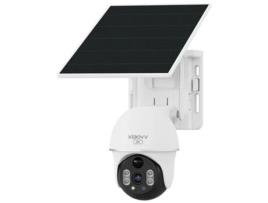 Painel Solar XIAOVV P9 2K 3Mp 4G/Lte Ptz Branco Câmera de Segurança
