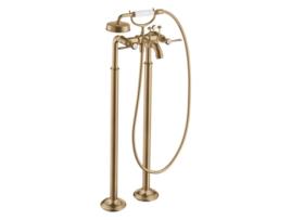 HANSGROHE Axor Montreux Misturadora de Banheira de 2 Manípulos Manípulos de Alavanca de Chão Projeção 234Mm Cor: Bronze Polido