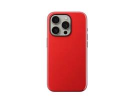 Capa Magsafe Antichocs Modelo para iPhone 15 Pro NOMAD Acrílico Vermelho