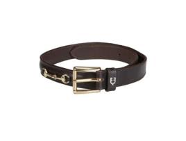 Cinto de Couro com Detalhes Trançados EQUESTRO