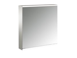 Armário Espelho Iluminado EMCO Prime 2 Facelift 600Mm 1 Porta com Dobradiças À Direita com Painéis Laterais Espelhados Modelo de Montagem À