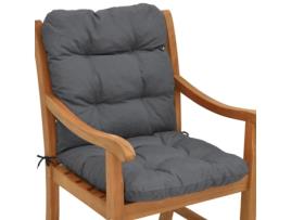 Flair Nl Almofada para Cadeira Baixa 100X50X8Cm Cinza Grafite BEAUTISSU