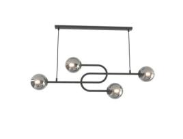 Candeeiro Suspenso Atria Metal Preto 105X15X120 Cm EPIKASA
