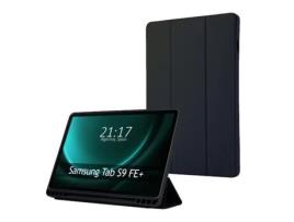 Capa TUMUNDOSMARTPHONE Smart Flip para Samsung Galaxy Tab S9 Fe Plus Preto