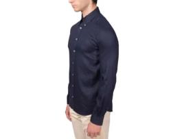 T-Shirt Ultrafina de Homem BROOKS BROTHERS Mens Button Down Linho Azul (M)