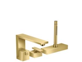 HANSGROHE Axor Edge Misturadora Monocomando de 3 Furos para Banheira Cor: Óptica de Ouro Polido