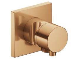KEUCO Ixmo Armatur 59556 2-Wege Umstellventil Mit Schlauchanschluss Und Brausehalter Unterputz Griff Comfort Cor: Bronze Escovado