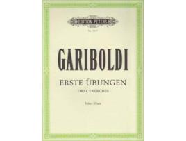 Livro 58 FIRST EXERCISES FOR FLUTE de GARIBOLDI (Alemão)