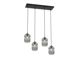 Candeeiro Suspenso Verdi Metal Preto 70X22X140 Cm EPIKASA