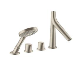 HANSGROHE Axor Starck Organic Misturadora de 4 Furos para Banheira com Termóstato 2 Consumidores Cor: Níquel Escovado