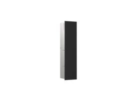 Módulo de Wc EMCO Asis Pure Embutido Dobradiça Da Porta À Direita Frente de Vidro a Todo O Comprimento 730X170Mm com Compartimento para Rolo