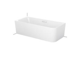 Banheira de Canto BETTE Art Iv 185X80Cm 2 Inclinações Traseiras 3480 Cerhk Canto Esquerdo Cor: Branco